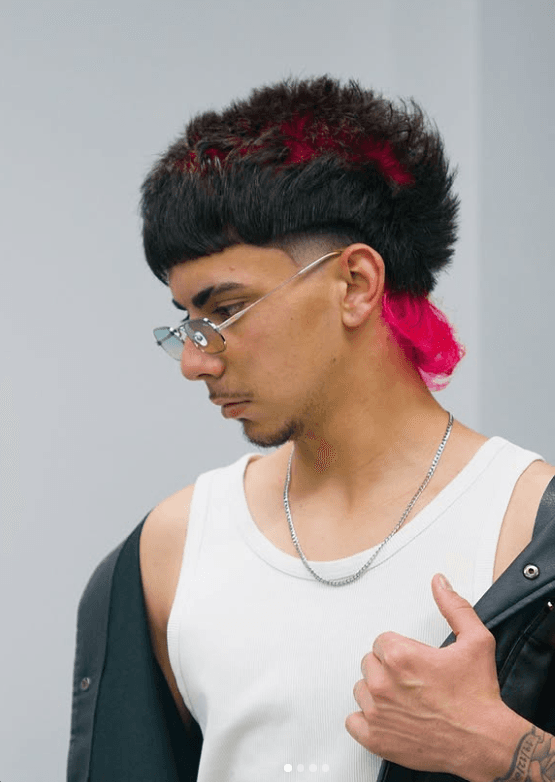 Mullet con puntas rosa